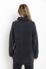 Duke Oversized Denim Shirt - Black Wash