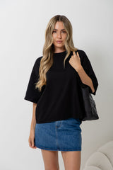 Koah Boxy-Fit Tee - Black