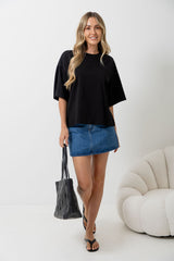 Koah Boxy-Fit Tee - Black