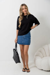 Koah Boxy-Fit Tee - Black