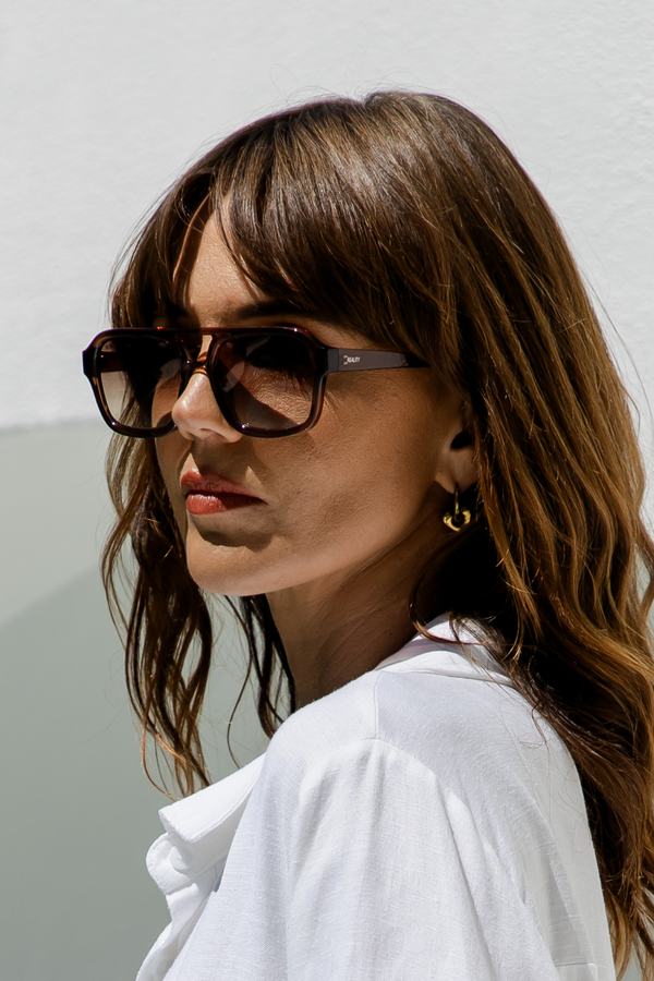 Dylan Aviator Sunglasses - Mocha