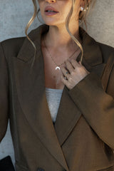 Eli Boyfriend Blazer Jacket - Olive