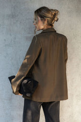 Eli Boyfriend Blazer Jacket - Olive