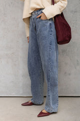 Hudson Barrel Denim Jeans - Acid Wash