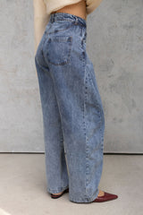 Hudson Barrel Denim Jeans - Acid Wash