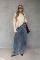 Hudson Barrel Denim Jeans - Acid Wash