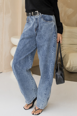 Hudson Barrel Denim Jeans - Acid Wash