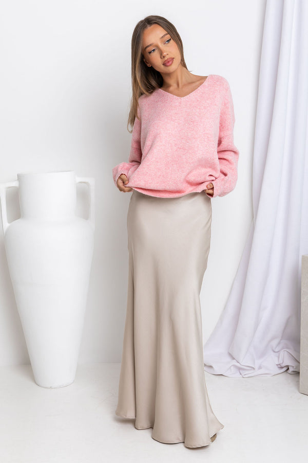 Sienna Maxi Skirt - Sand - The Self Styler