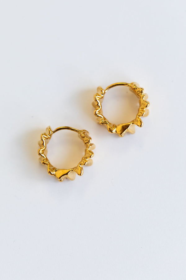 Rhodes Hoop Earrings - Gold - The Self Styler