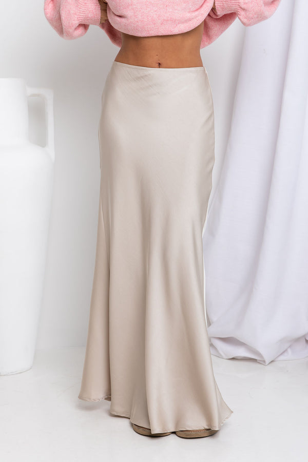 Sienna Maxi Skirt - Sand - The Self Styler
