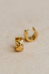 Olivia Huggie Earrings - Gold - The Self Styler