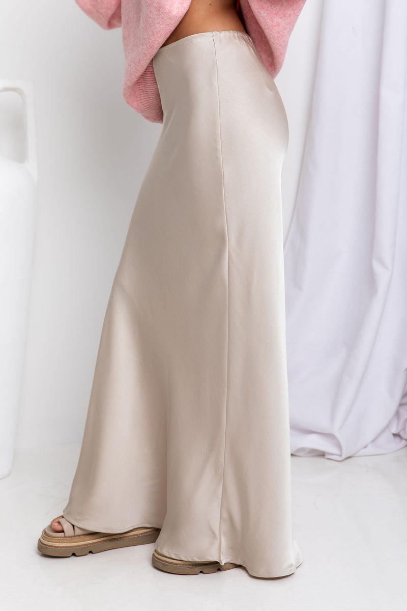 Sienna Maxi Skirt - Sand - The Self Styler