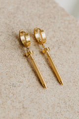 Nyx Nail Earrings - Gold - The Self Styler