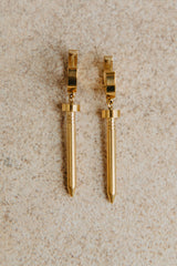 Nyx Nail Earrings - Gold - The Self Styler