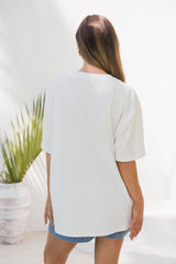 Malibu Embroidered Starfish Tee - PInk - The Self Styler