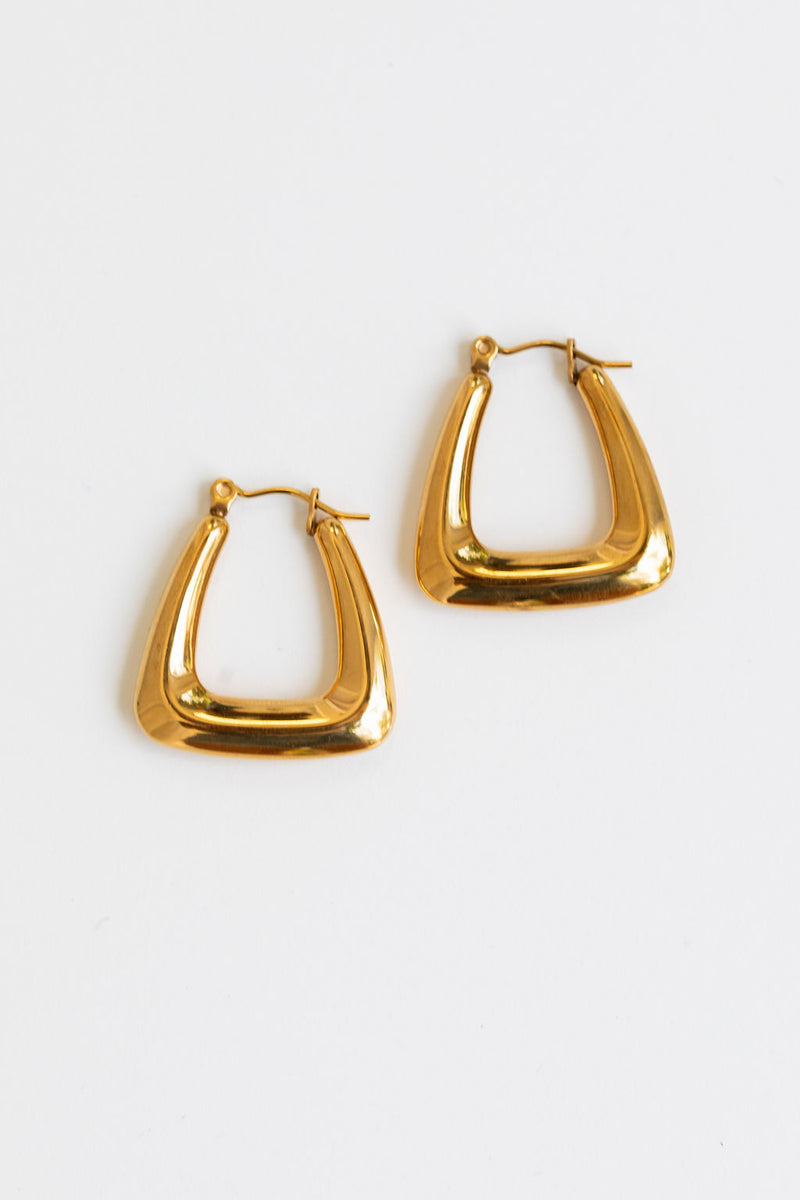 Ari Hoop Earrings - Gold - The Self Styler