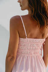 Ruby Midi Dress - Pink - The Self Styler