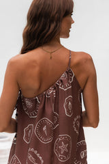 Kailani Maxi Dress - Hayman Print - Choc - The Self Styler