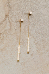 Nadia Drop Earrings - Gold - The Self Styler