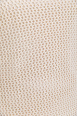 Kyra Crochet Mini Dress - Natural - The Self Styler