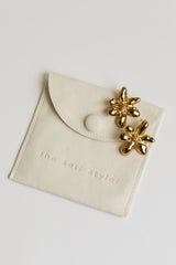 Isola Flower Stud Earrings - Gold - The Self Styler