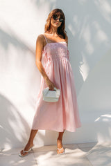 Ruby Midi Dress - Pink - The Self Styler