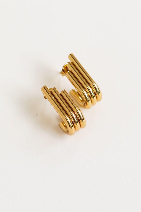 Khloe Stud Earrings - Gold - The Self Styler