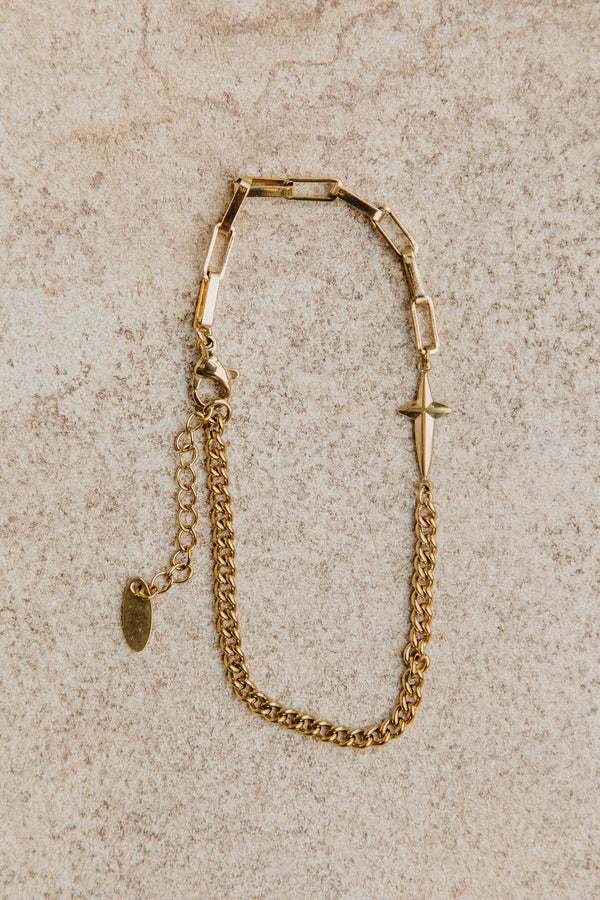 Indie Chain Bracelet - Gold - The Self Styler