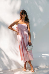 Ruby Midi Dress - Pink - The Self Styler
