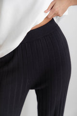 Amari Knit Pant - Black - The Self Styler