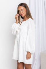 Delilah Boho Dress - Ivory - The Self Styler