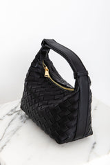Drew Woven Handbag - Black - The Self Styler