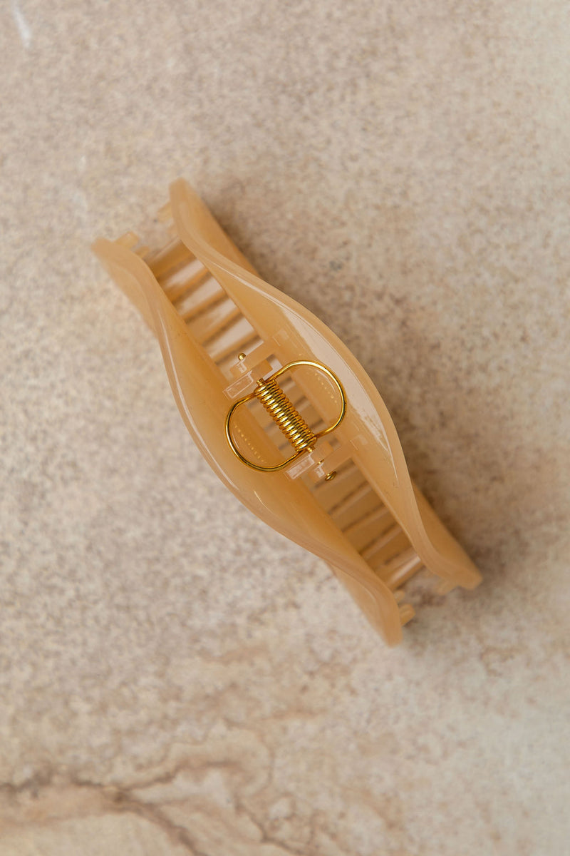 Bonnie Claw Hair Clip - Caramel - The Self Styler