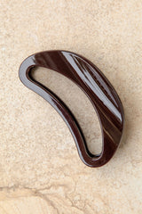 Bonnie Claw Hair Clip - Dark Brown - The Self Styler