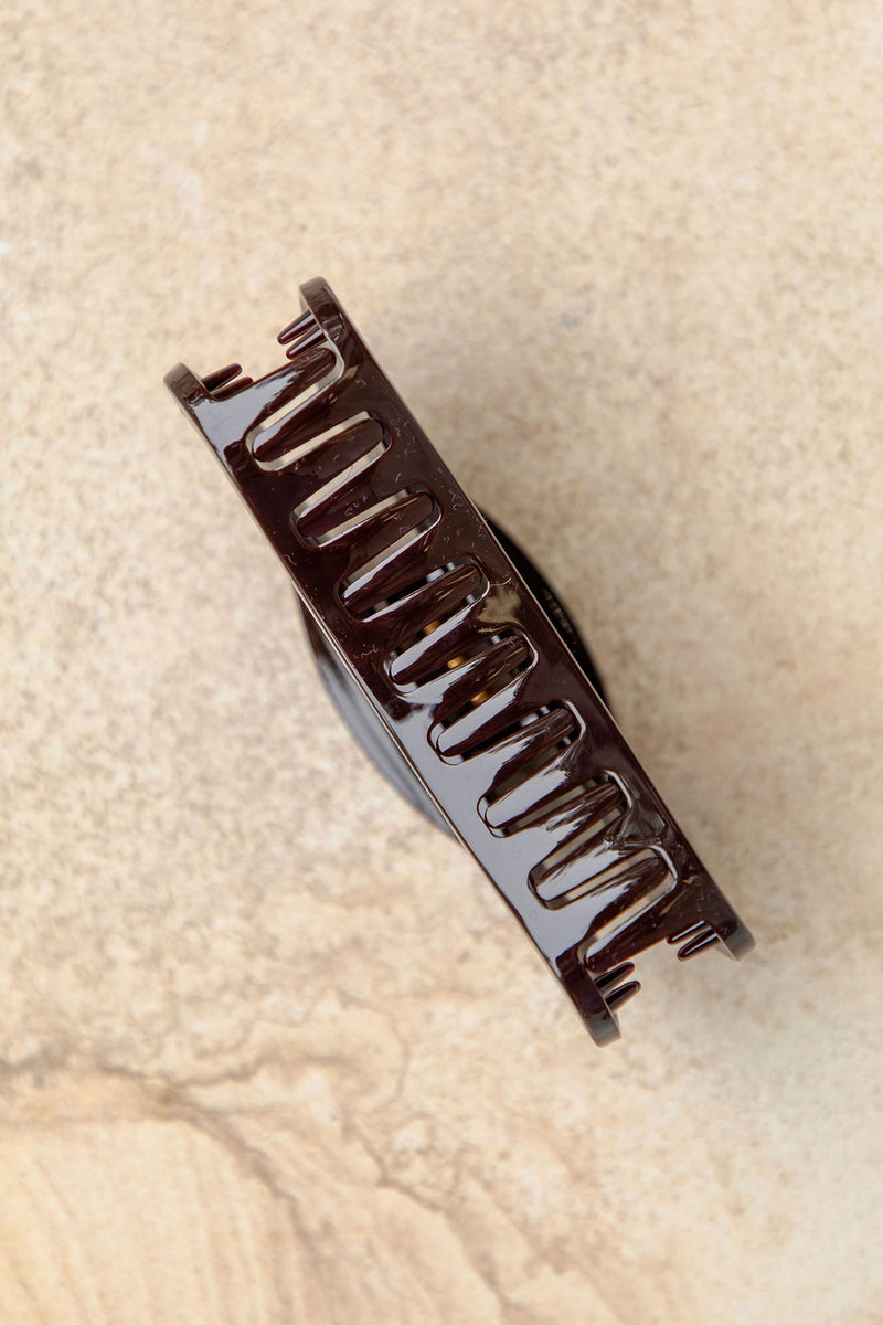 Bonnie Claw Hair Clip - Dark Brown - The Self Styler