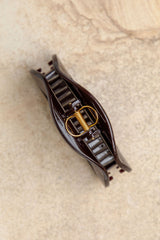 Bonnie Claw Hair Clip - Dark Brown - The Self Styler