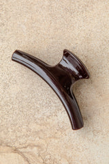 Suki Claw Hair Clip - Dark Brown - The Self Styler