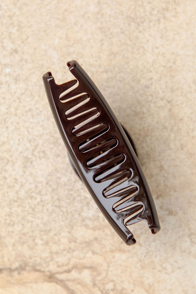 Suki Claw Hair Clip - Dark Brown - The Self Styler
