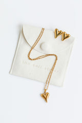 Amara Earrings and Necklace Set - Gold - The Self Styler