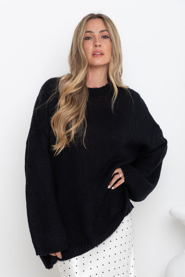 Stella Knit Jumper - Black