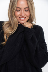 Stella Knit Jumper - Black - The Self Styler