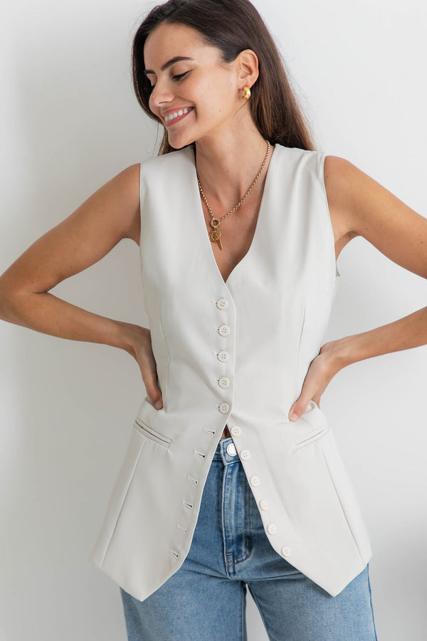 Juno Vest - Oyster - The Self Styler