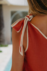 Amaya One-Shoulder Dress - Papaya - The Self Styler