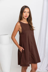Korah Dress - Chocolate - The Self Styler