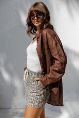 Archie Relaxed-Fit Linen Shirt - Chocolate - The Self Styler