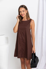 Korah Dress - Chocolate - The Self Styler
