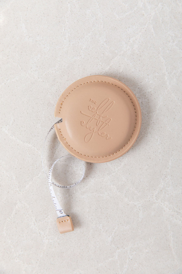 The Self Styler Retractable Measuring Tape - Faux Leather - Chai