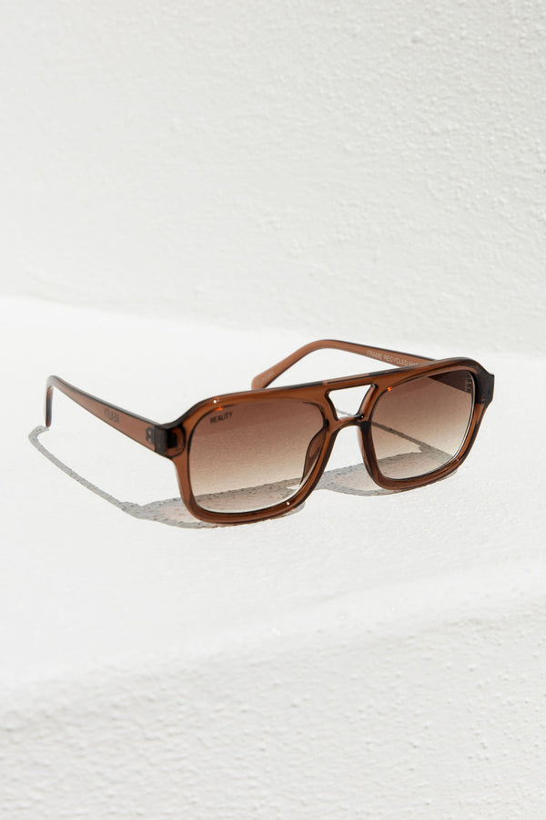 Dylan Aviator Sunglasses - Mocca - The Self Styler