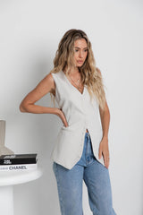 Juno Vest - Oyster - The Self Styler