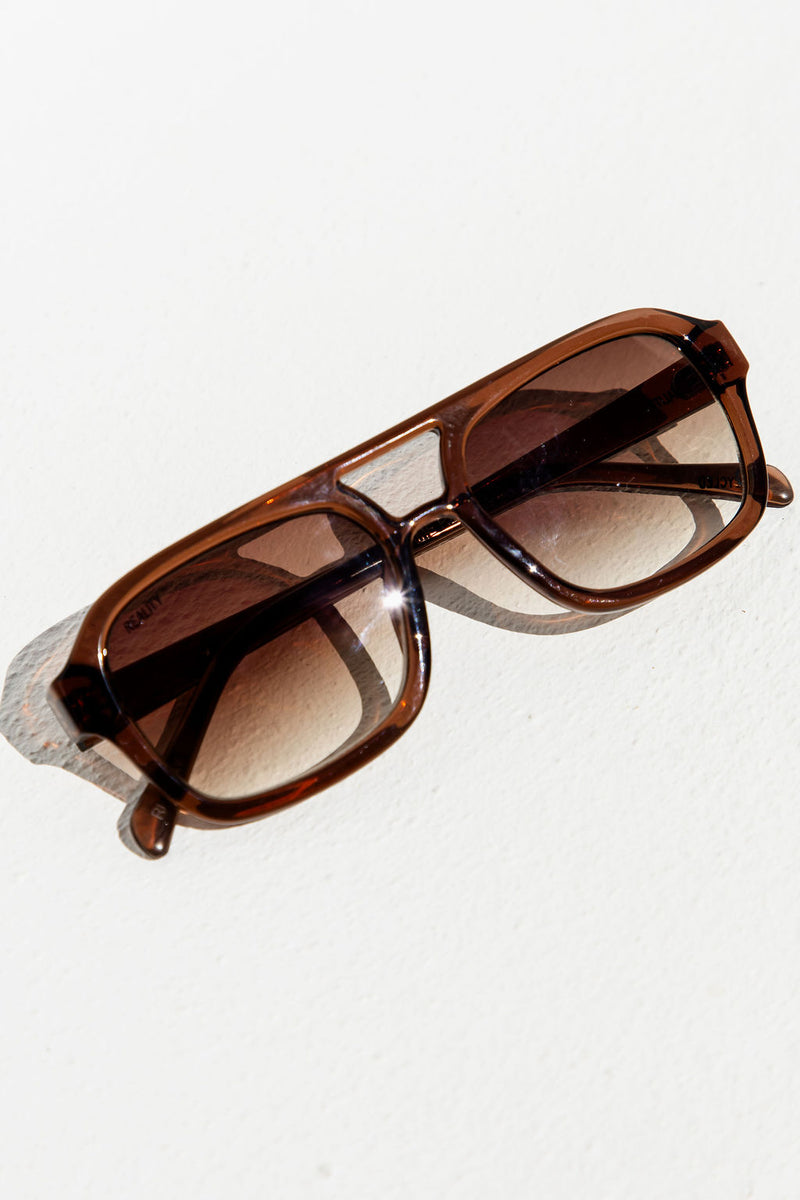 Dylan Aviator Sunglasses - Mocca - The Self Styler